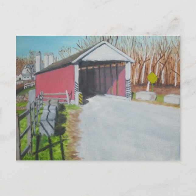 Postal Puente Mill de Jackson - Lancaster (Anverso)