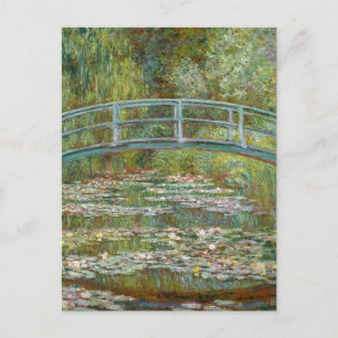 Postal Puente Monet Sobre El Agua De Pond Lilies Vintage