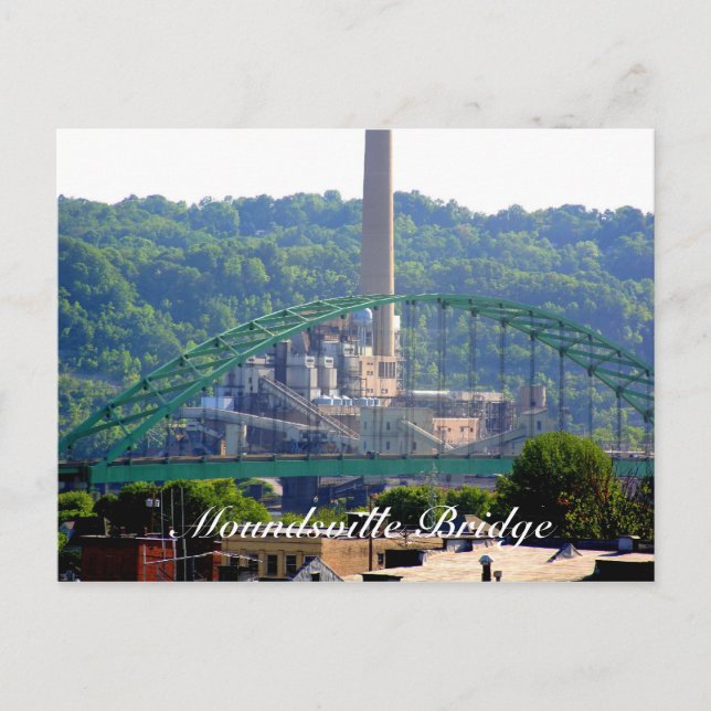 Postal Puente Moundsville (Anverso)