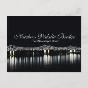 Postal Puente Natchez-Vidalia - Río Misisipi