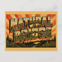 Puente Natural Alabama Arco de Arenisca Arte Antig
