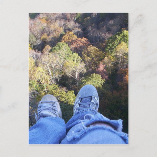 Postal Puente natural enamorado (Anverso)