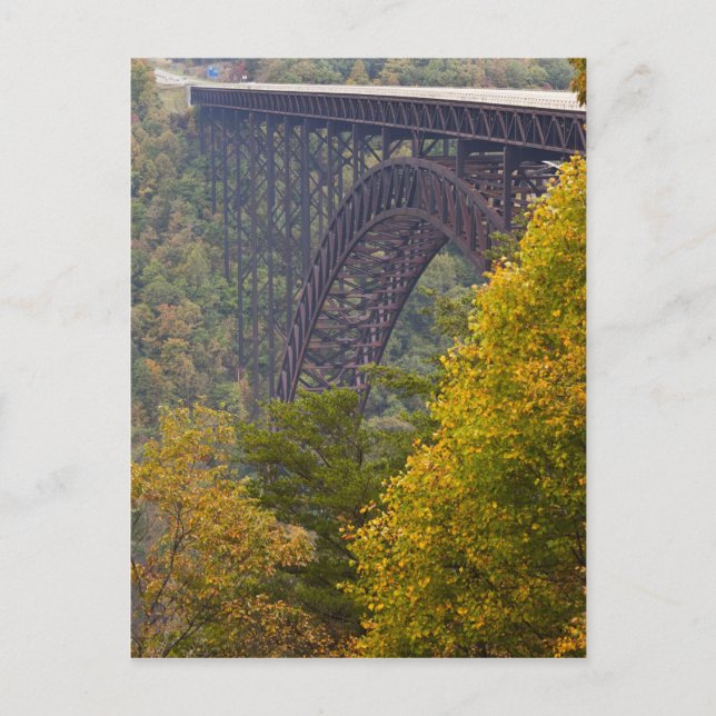 Postal Puente New River Gorge, New River Gorge (Anverso)