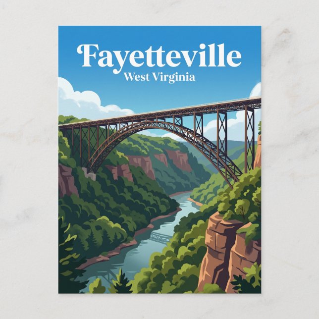 Postal Puente New River Gorge USA (Anverso)