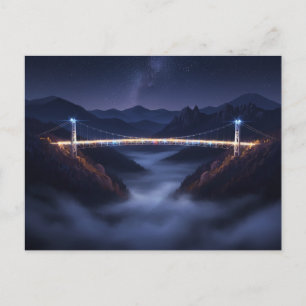 Postal Puente nocturno de Gatlinburg, Tennessee