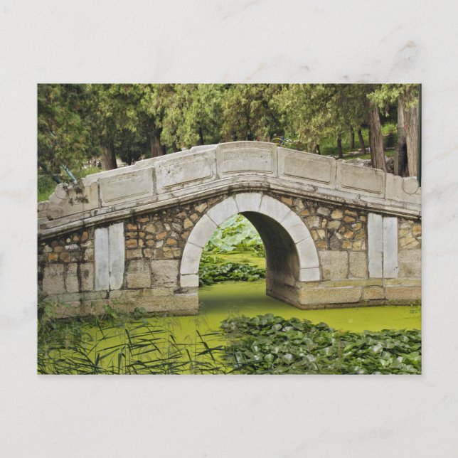 Postal Puente, Palacio de Verano, Pekín, China (Anverso)
