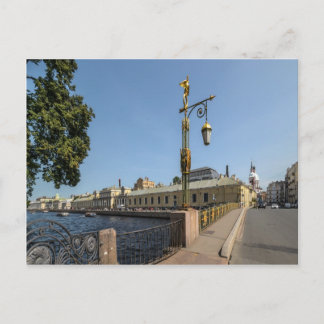 Postal Puente Panteleymonovsky en San Petersburgo