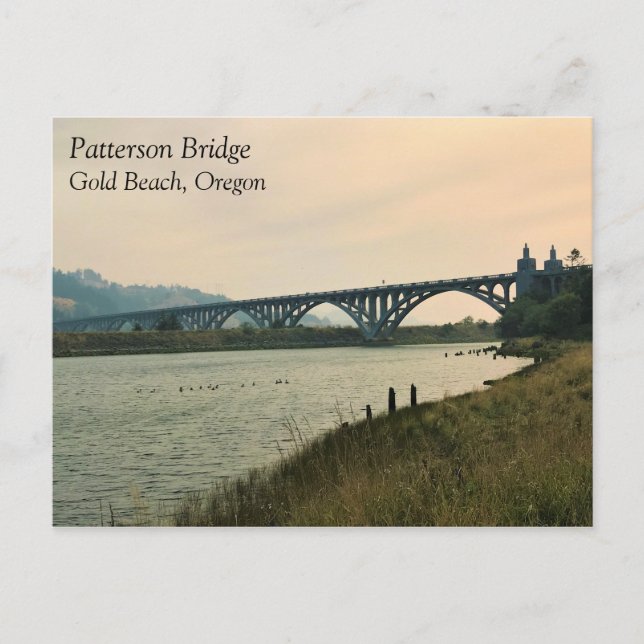 Postal Puente Patterson, Gold Beach, Oregon (Anverso)
