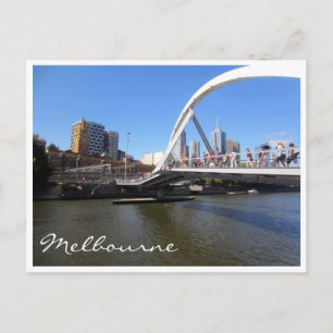 Postal puente peatonal de yarra