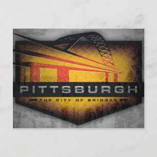 Postal puente Pittsburgh Fort Pitt Bridge