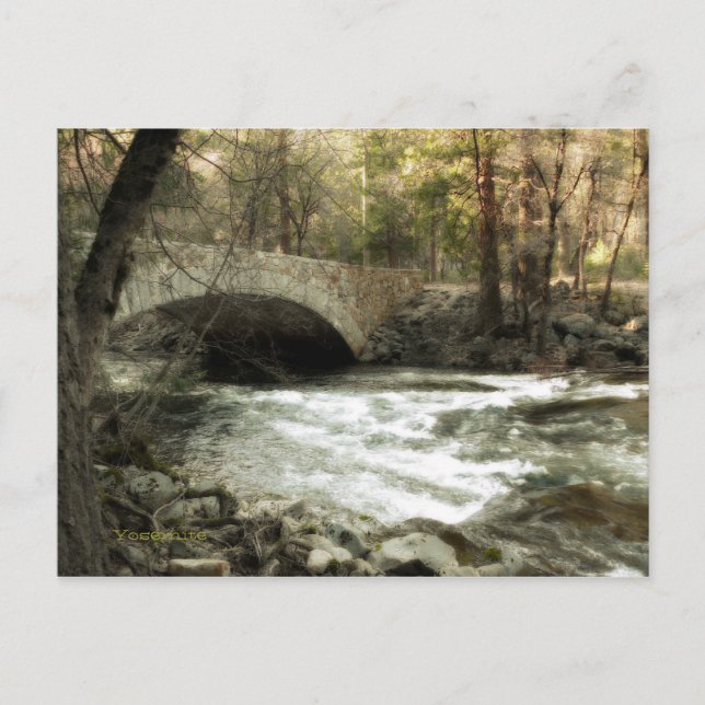 Postal Puente Pohono, Yosemite (Anverso)