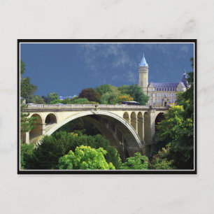 Postal Puente Postcard Adolphe de Ciudad de Luxemburgo