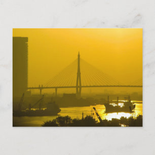 Postal Puente Rama VIII Puente Bangkok Sunset
