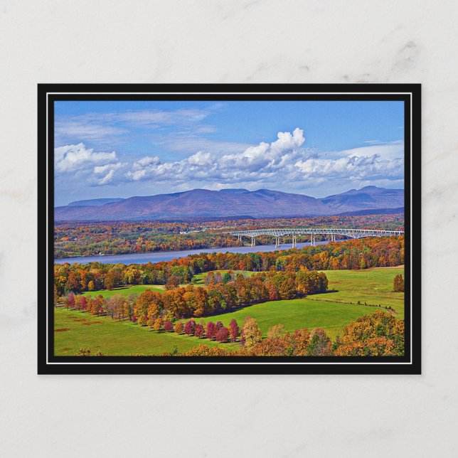 Postal Puente Rhinecliff en otoño (Anverso)