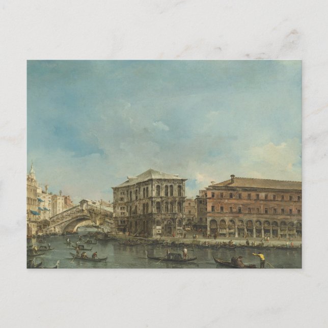 Postal Puente Rialto con Palazzo dei Camerlenghi (Anverso)