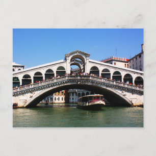 Postal Puente Rialto en Venecia