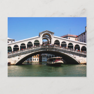 Postal Puente Rialto en Venecia
