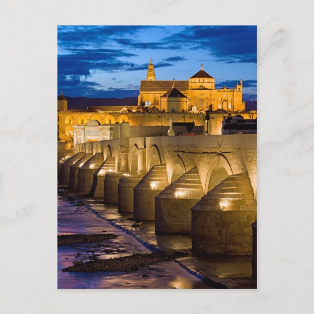 Postal Puente romano sobre el río Guadalquivir en Córdoba (Anverso)
