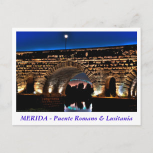 Postal Puente Romano y Lusitania