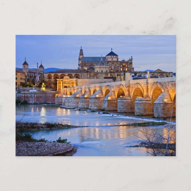 Postal Puente romano y Mezquita Catedral de Córdoba (Anverso)