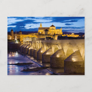 Postal Puente romano y Mezquita Catedral de Córdoba