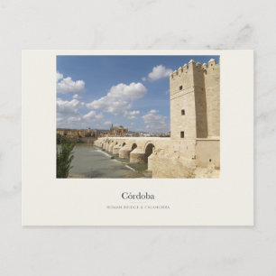 Postal Puente Romano y Torre de Calahorra de Córdoba