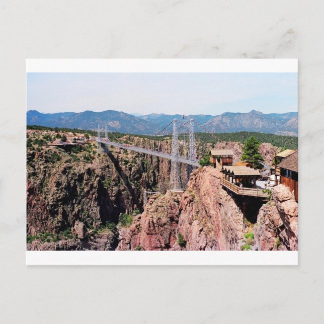 Postal Puente Royal Gorge, el más alto de los Estados Uni (Anverso)