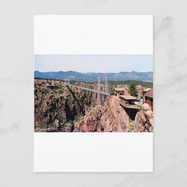 Postal Puente Royal Gorge, el más alto de los Estados Uni (Anverso)