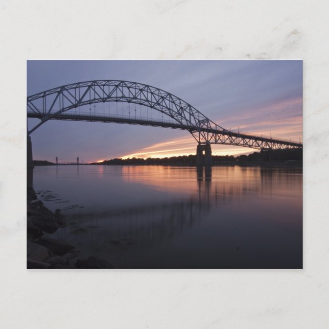 Postal Puente Sagamore sobre el canal de Cape Cod, (Anverso)