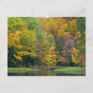 Postal Puente Seven Springs Fall II Paisaje de Otoño