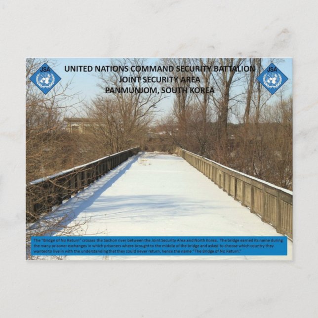 Postal Puente sin retorno (Anverso)