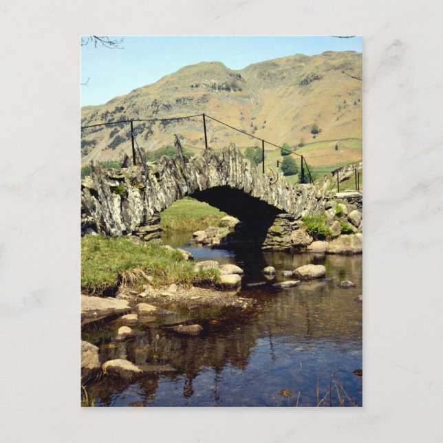 Postal Puente Slaters, Little Langdale, Cumbria, Inglater (Anverso)