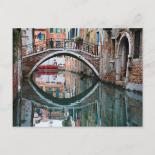 Postal Puente sobre el Canal de Venecia
