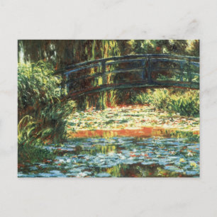 Postal Puente sobre el estanque acuático de Claude Monet