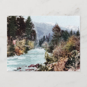 Postal Puente sobre el río Sacramento c.1900