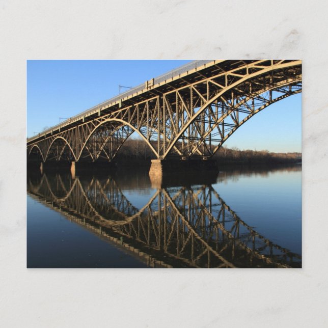 Postal Puente sobre el río Schuylkill (Anverso)