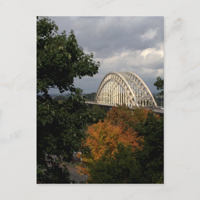 Postal Puente sobre el río Waal, Nimega (Anverso)