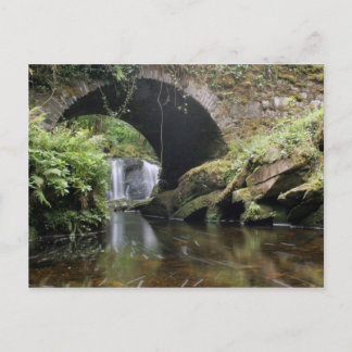Postal Puente sobre la cascada Torc