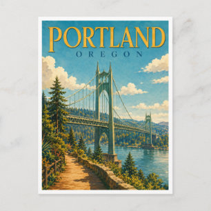 Postal Puente St. Johns de Portland Oregon GeoSaga