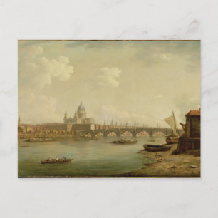 Postal Puente St. Paul y Blackfriars, Londres, c.1770-