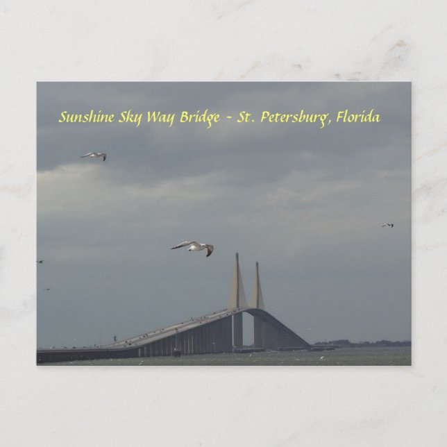 Postal Puente St Petersburg, la Florida de la manera del (Anverso)