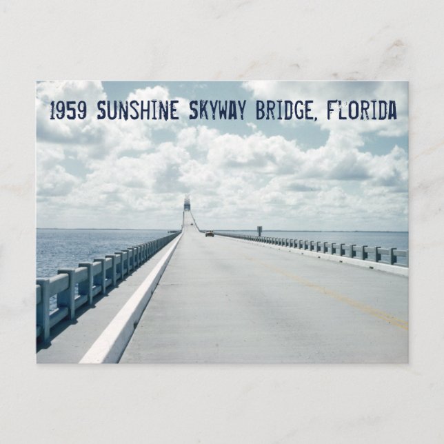 Postal Puente Sunshine Skyway de San Petersburgo Florida  (Anverso)