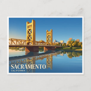 Postal Puente Tower Bridge Sacramento California