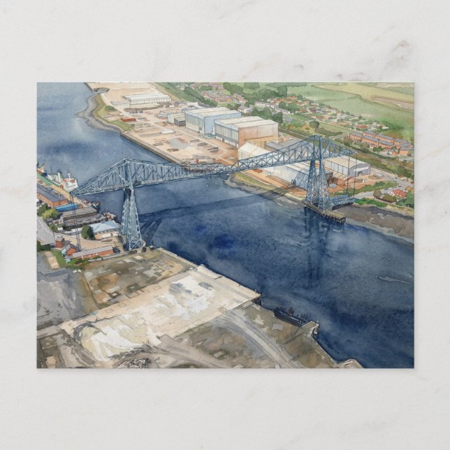 Postal Puente Transportador de Middlesborough (Anverso)