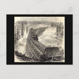 Postal Puente Trestle en Ferrocarril del Pacífico