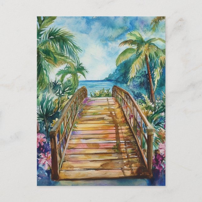 Postal Puente Tropical (Anverso)