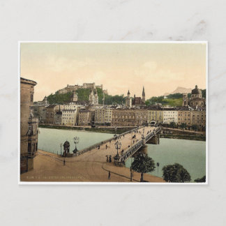 Postal Puente urbano, Salzburgo, fotografía rara de Austr