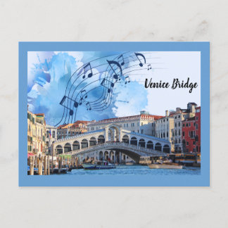 Postal Puente Venecia de Roma