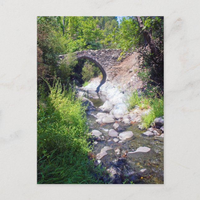 Postal Puente veneciano medieval de Elias en Chipre (Anverso)