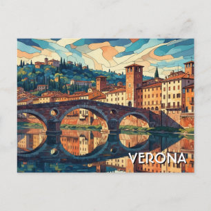 Postal Puente Verona Italia Viajes